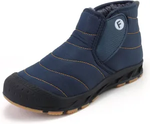 YUKTOPA Winter Snow Boots Slip-on Water Resistant Booties Anti-Slip Lightweight Ankle Boots with Full Fur for Men Women …