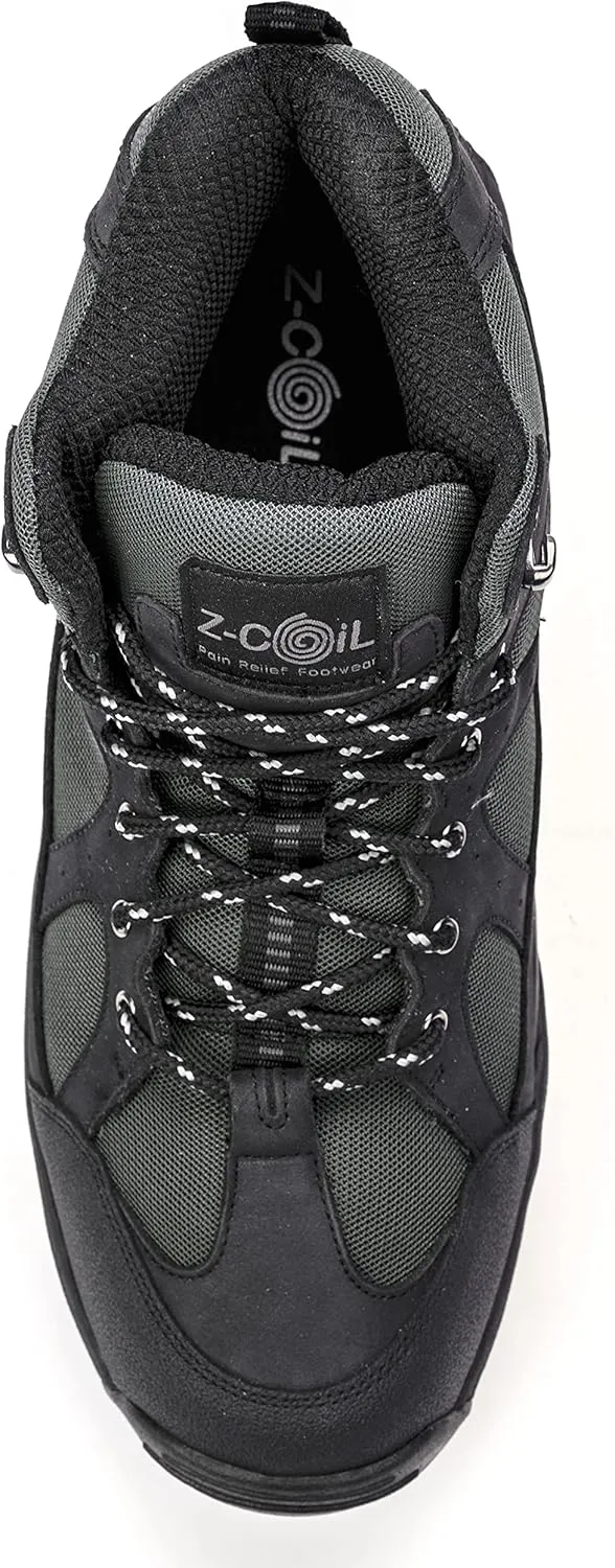 Z-CoiL Men's Outback Pain-Relief Footwear, Black, Open Coil