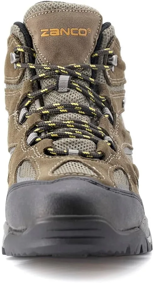 ZANCO MEN'S WATERPROOF MID-TOP HIKING BOOTS FOR OUTDOOR TREKKING CAMPING BACKPACKING