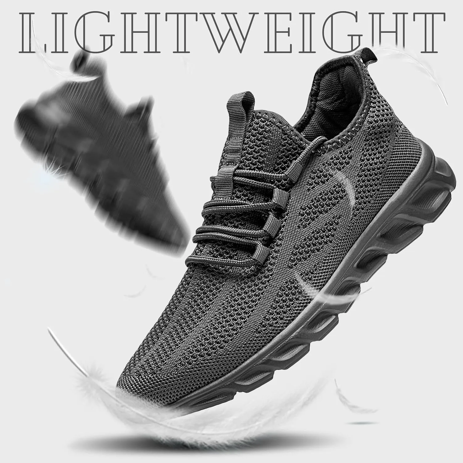 ZGPWZWL Mens Running Shoes Fashion Sneakers Tennis Gym Golf Lightweight Walking Training Jogging Breathable Comfortable Shoes
