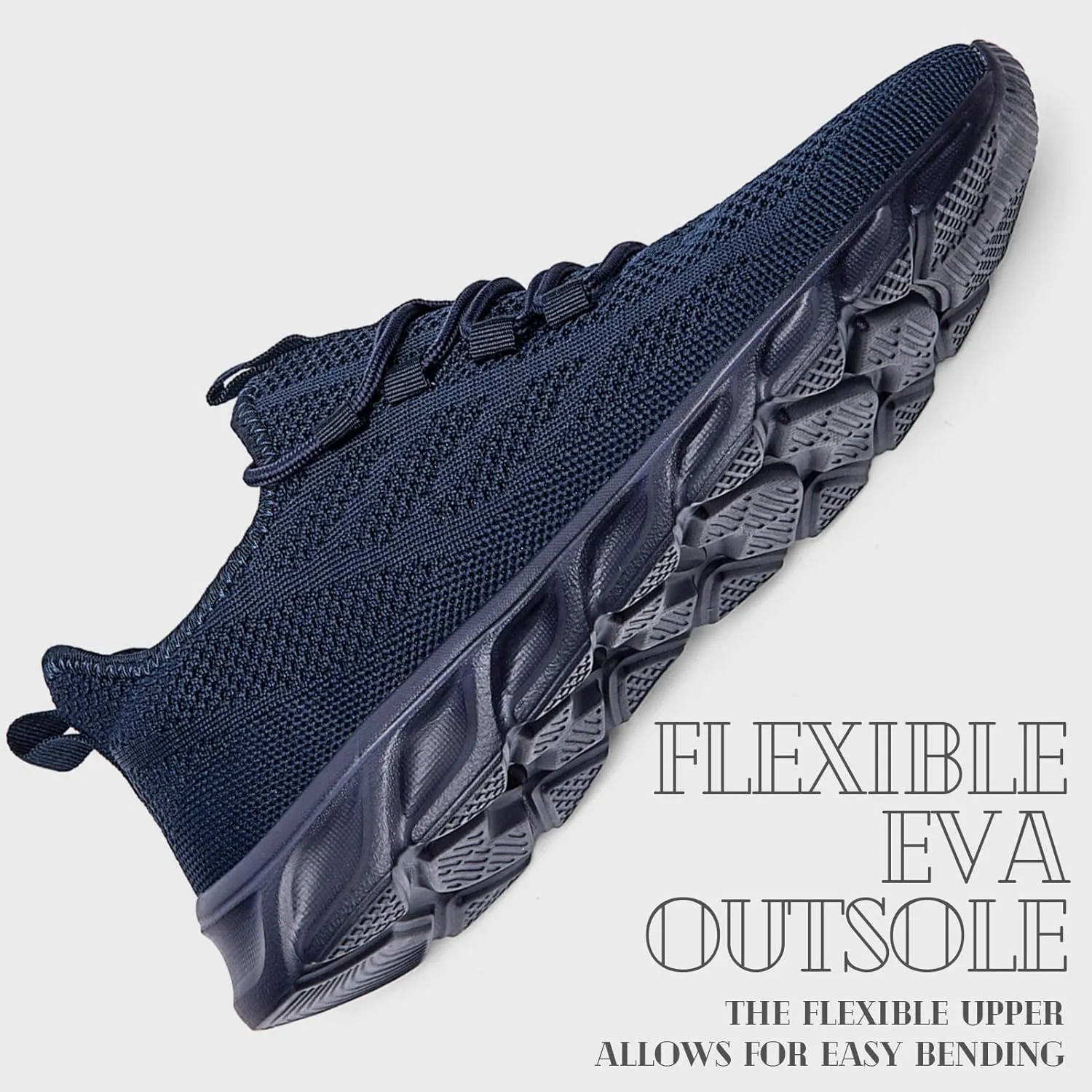 ZGPWZWL Mens Running Shoes Fashion Sneakers Tennis Gym Golf Lightweight Walking Training Jogging Breathable Comfortable Shoes